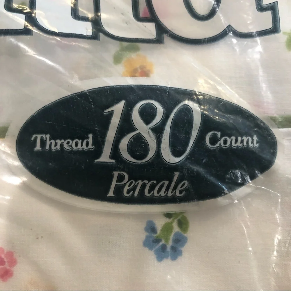 WAMSUTTA/ vintage / NEW/country flower/ Twin flat sheet/ 180 Ct. Percale